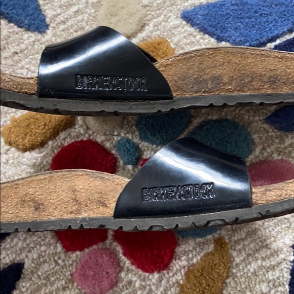 Black Patent Leather Birkenstocks - Picture 2 of 7